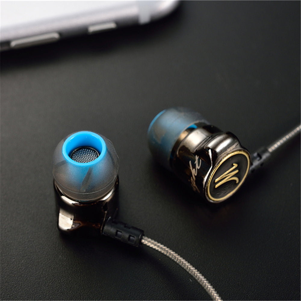 Heavy Bass Metal In-Ear Headphones with Microphone – HiFi Wired Earphones