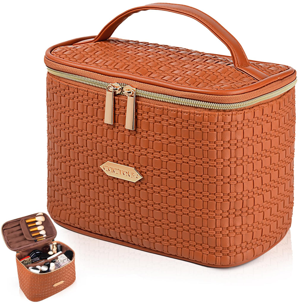 ChicTraveller Cosmetics Case - Large Brown Organizer