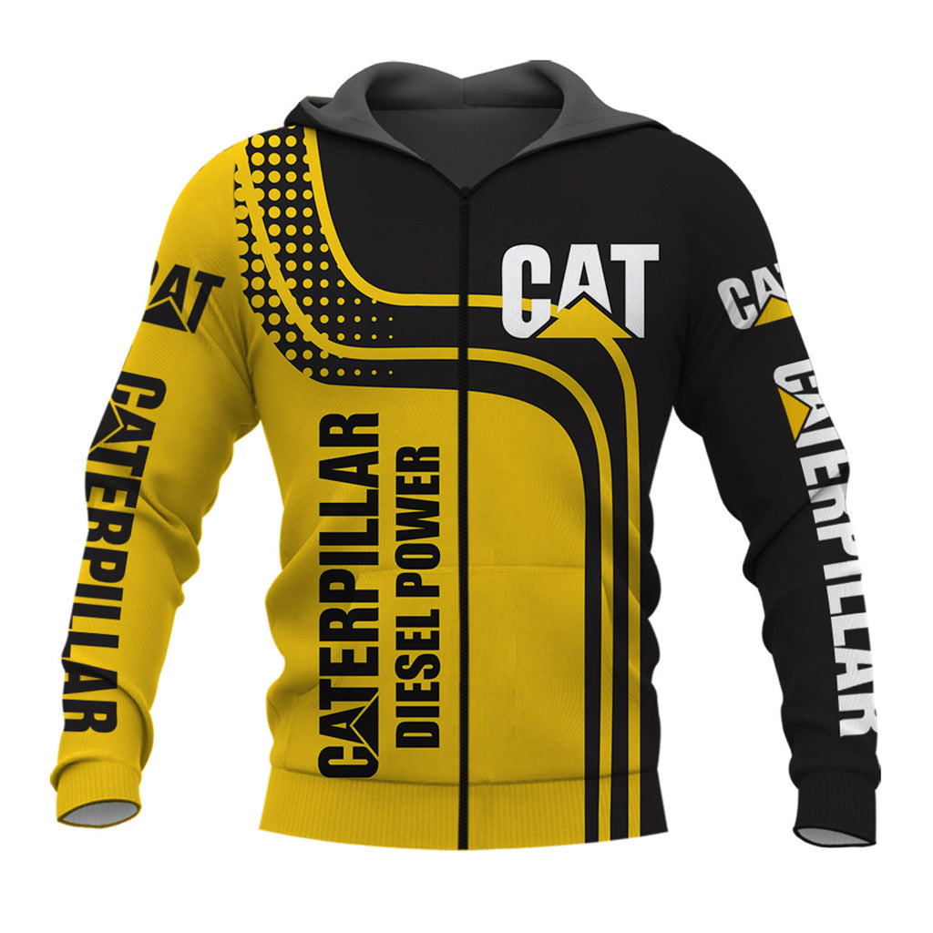3D Digital Print Zip-Up Hoodie – Unisex