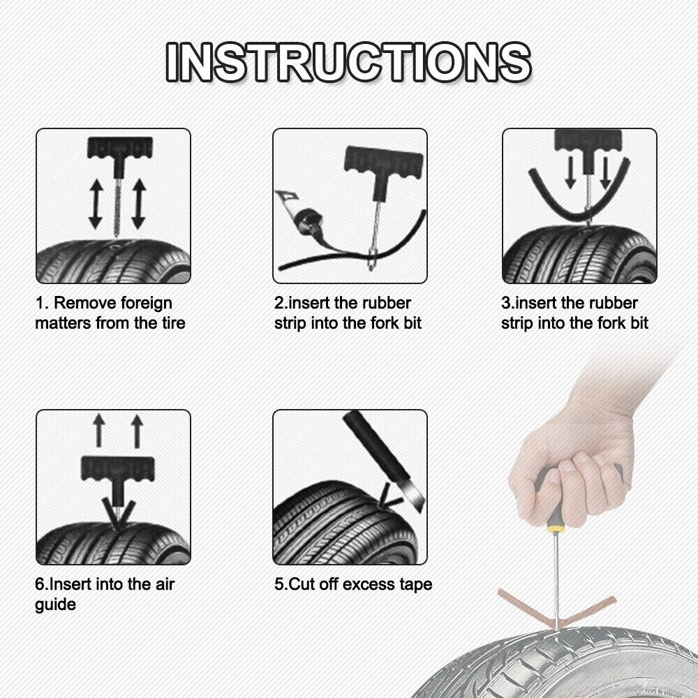 68pc Complete Tire Repair Kit
