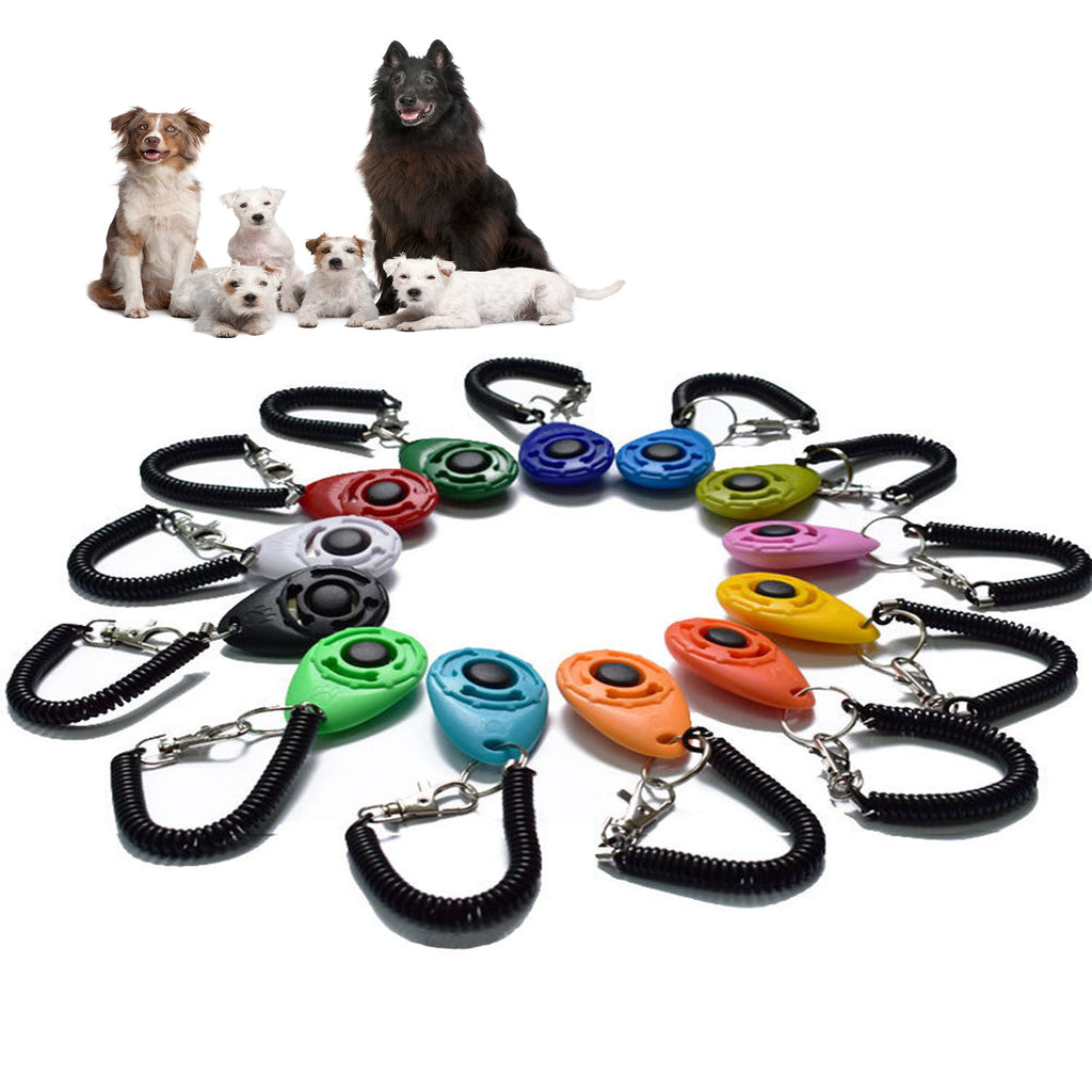 Dog Training Clicker – Adjustable Wrist Strap, 14 Colors
