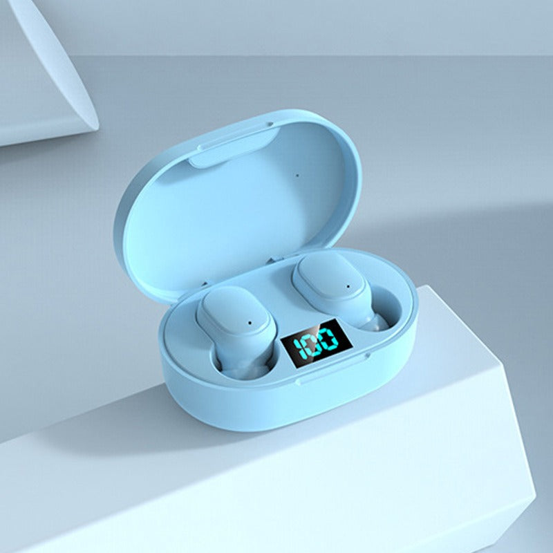 TWS E6S Bluetooth Earphones – Wireless, Mic, 5 Colors