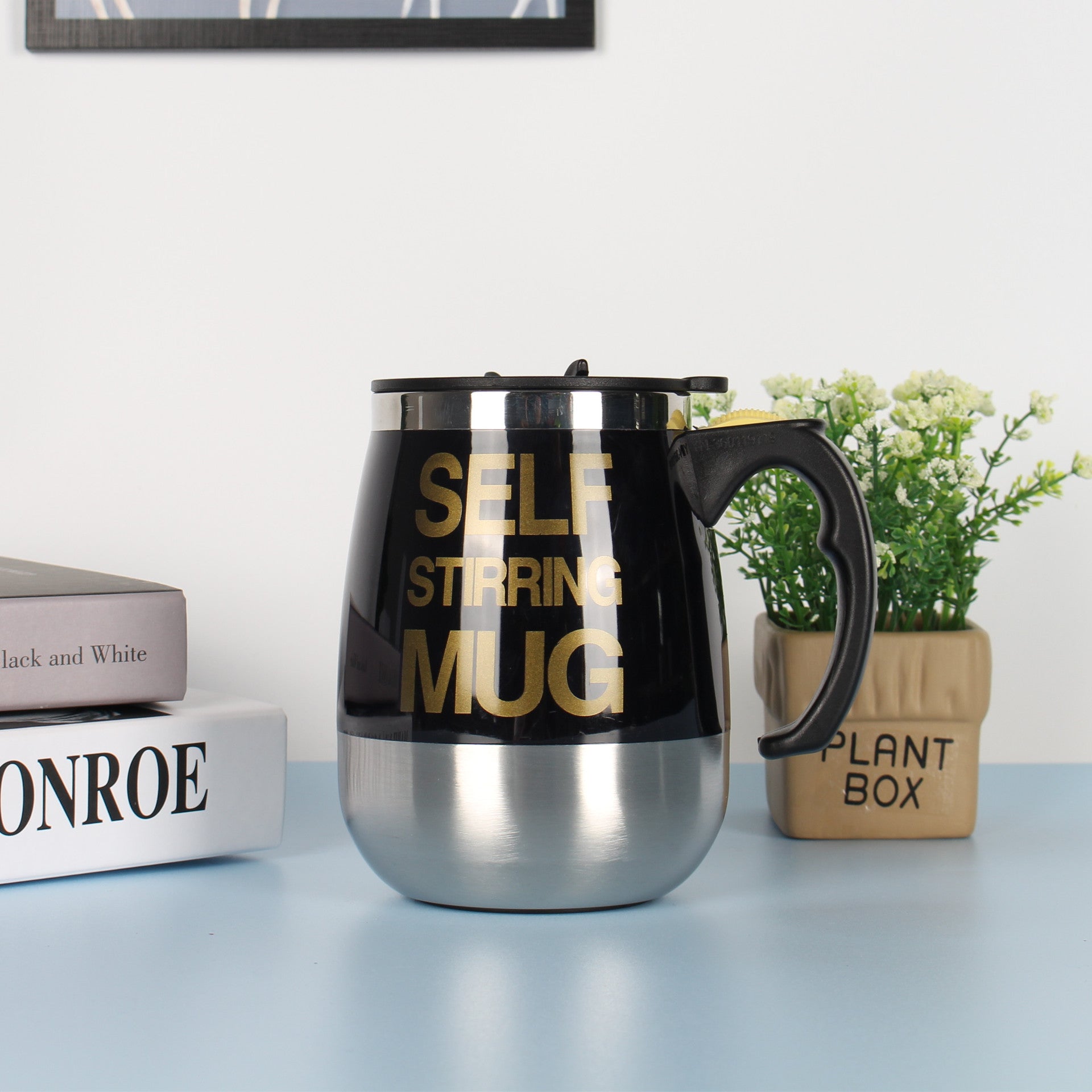 Electric Self-Stirring Coffee Mug – 450ml, 8 Colors