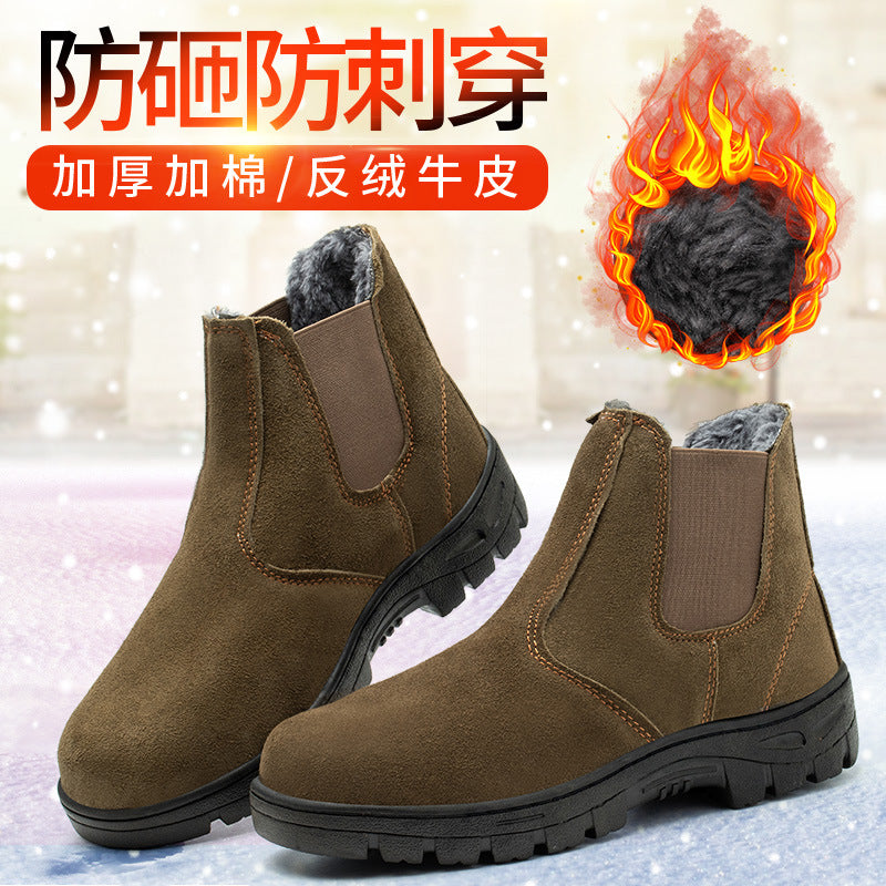 Winter Safety Work Boots – Steel Toe & Fleece Lined