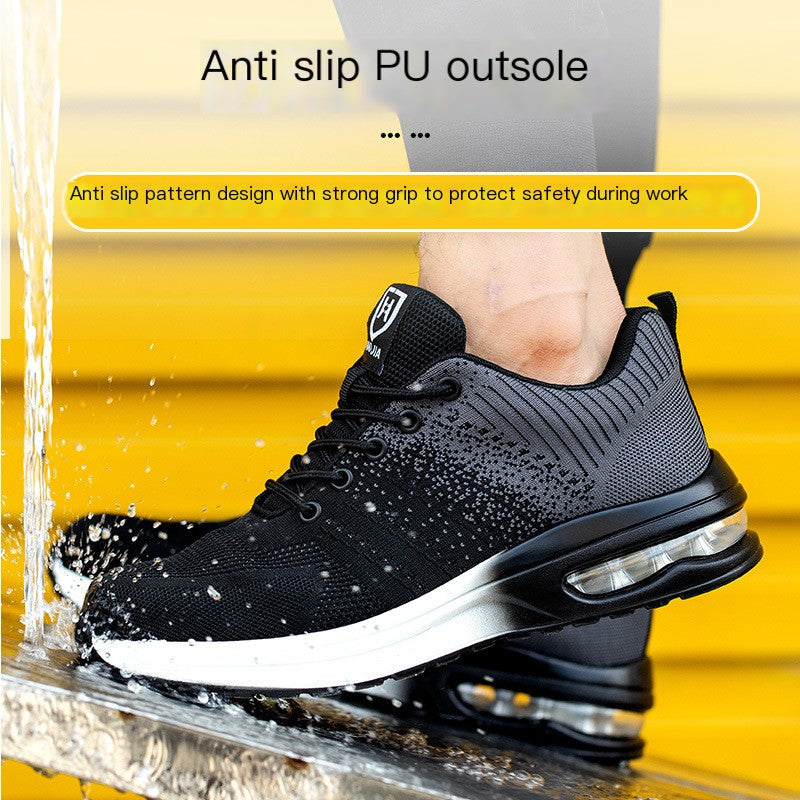 Men's Steel Toe Safety Shoes | Anti-Puncture, Slip-Resistant Work Boots