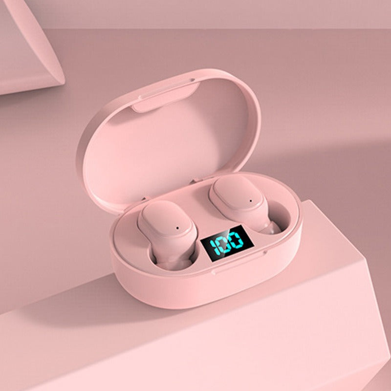 TWS E6S Bluetooth Earphones – Wireless, Mic, 5 Colors