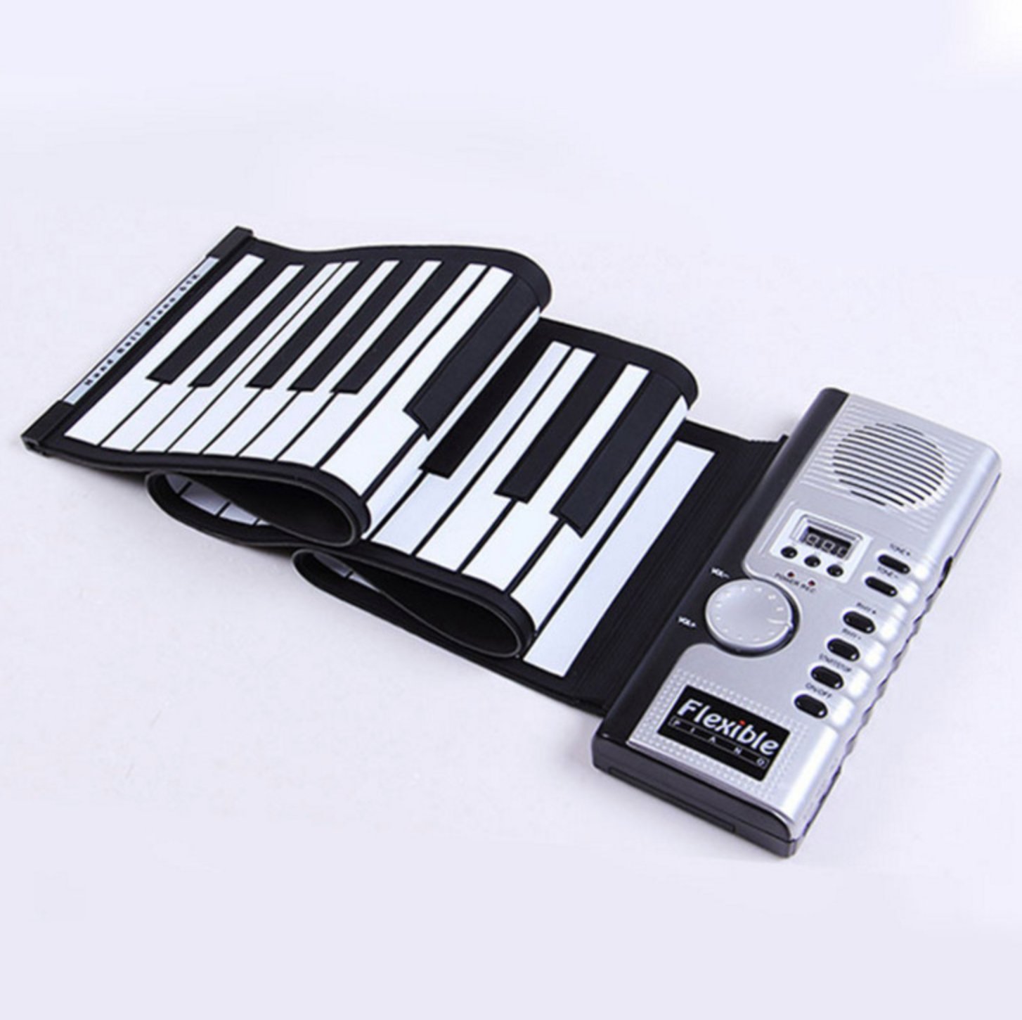 Roll-Up Electronic Piano – 61 Keys, 128 Tones, Foldable
