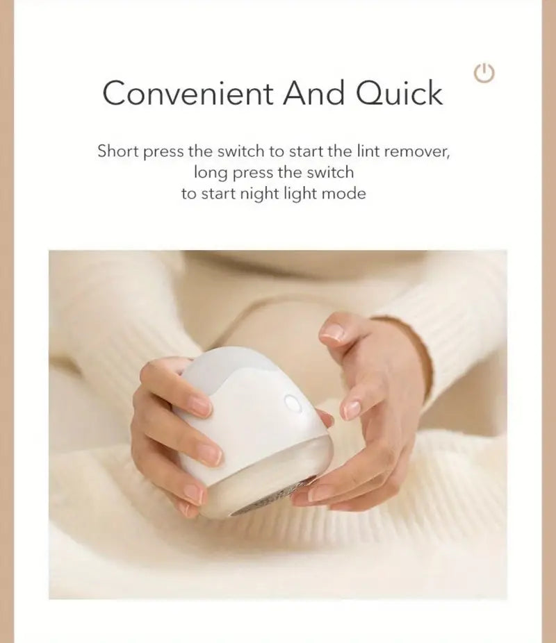 Compact USB Lint Cleaner for Clothes