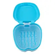 Apple-Shaped Denture & Retainer Case | Cute Dental Storage Box