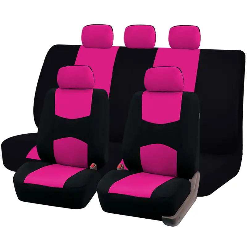 Polyester Car Seat Covers – 2, 4 or 9-Piece Set
