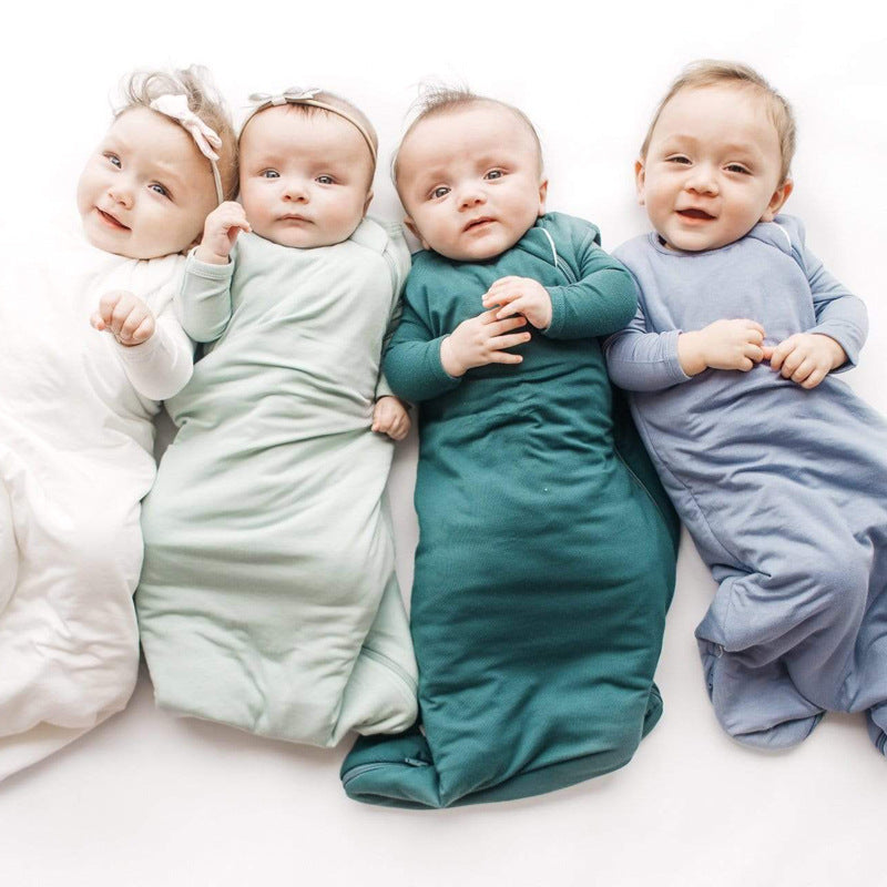 Bamboo Fiber Baby Sleeping Bag – All-Season Anti-Kick