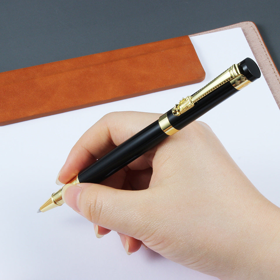 Gradient Metal Signature Pen – 4 Colors, Gold Clip