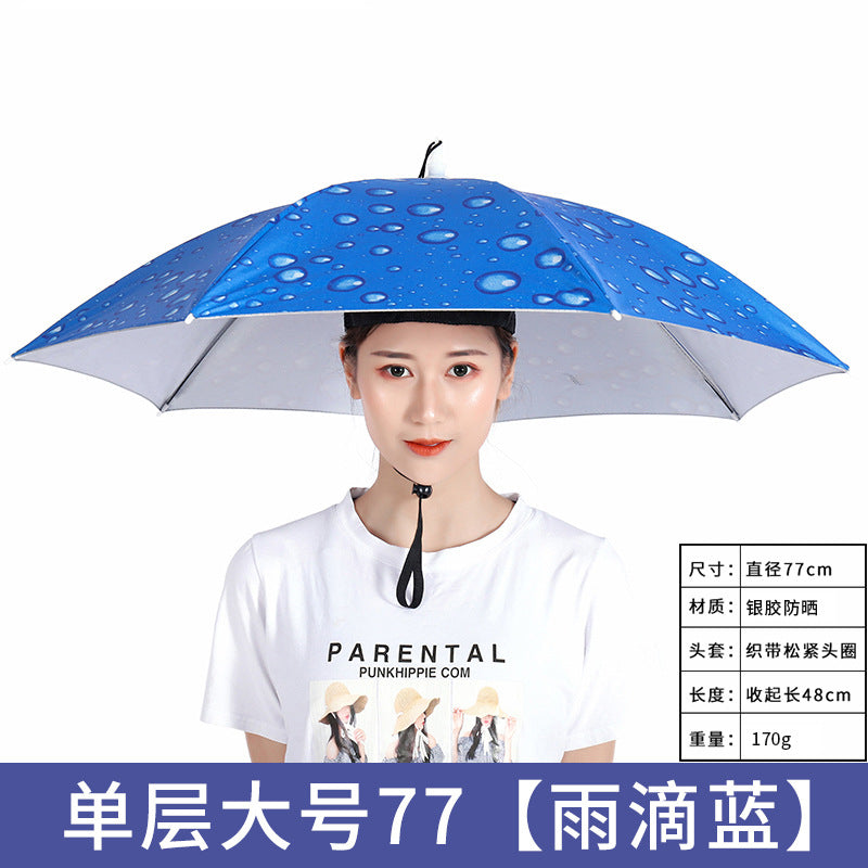 Umbrella Hat – Hands-Free Sun & Rain Head Umbrella