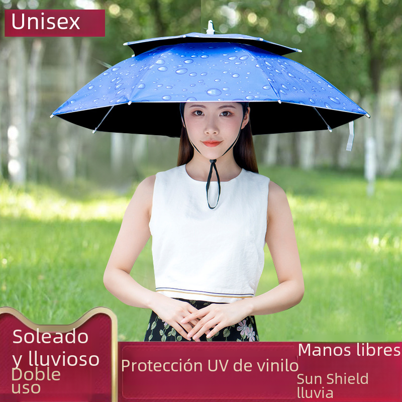 Umbrella Hat – Hands-Free Sun & Rain Head Umbrella