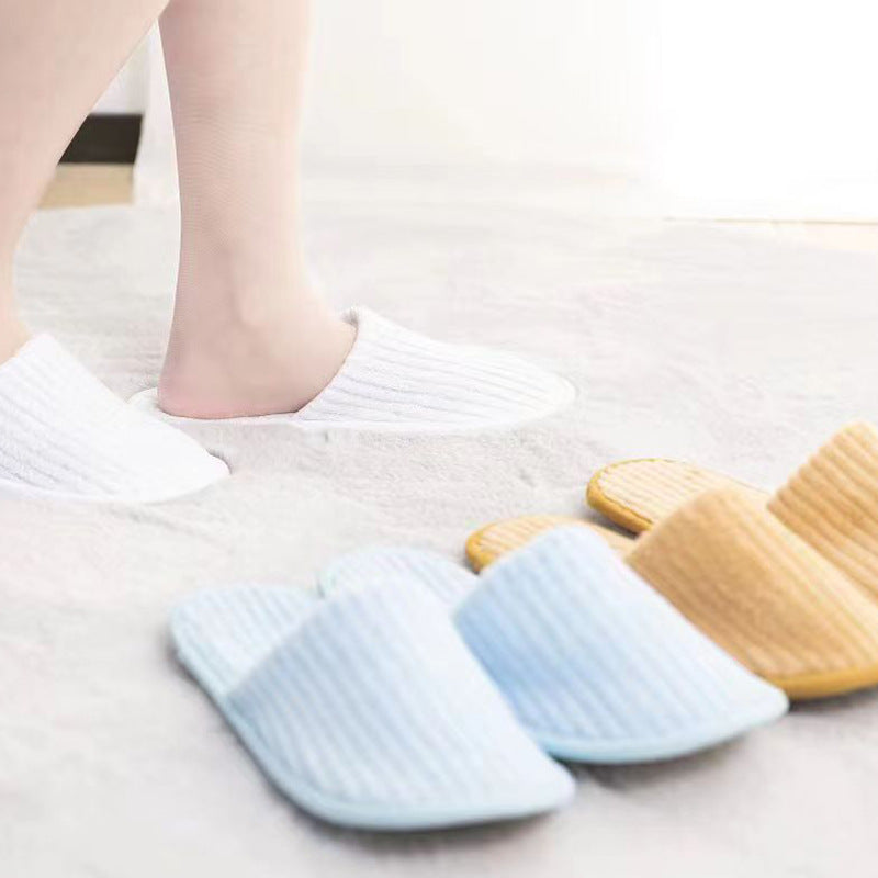 Non-Slip Coral Fleece Slippers – Washable, 5 Colors