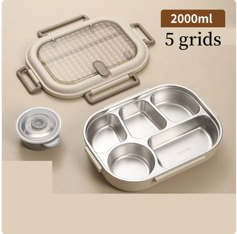 Stainless Steel Bento Box – Microwave Safe 1000ml