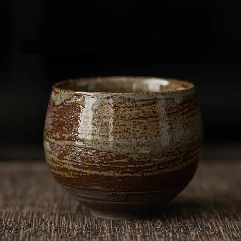 Japanese Handmade Pottery Tea Cup – Coarse Ceramic