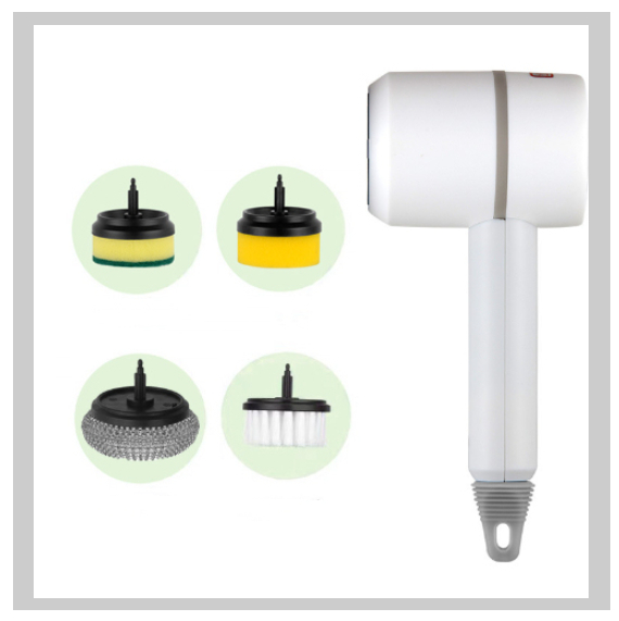 Electric Scrub Brush – Multiple Brush Heads