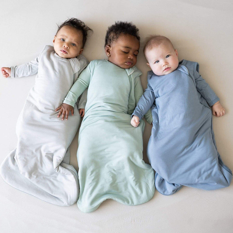 Bamboo Fiber Baby Sleeping Bag – All-Season Anti-Kick