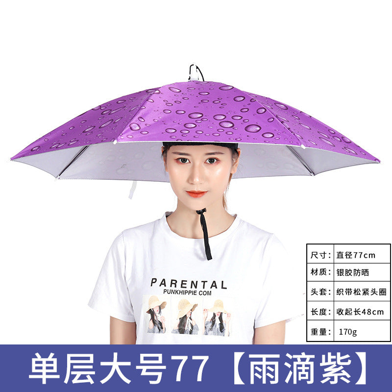Umbrella Hat – Hands-Free Sun & Rain Head Umbrella