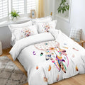 Dreamcatcher Watercolor Feather Duvet Cover Set – 3pcs