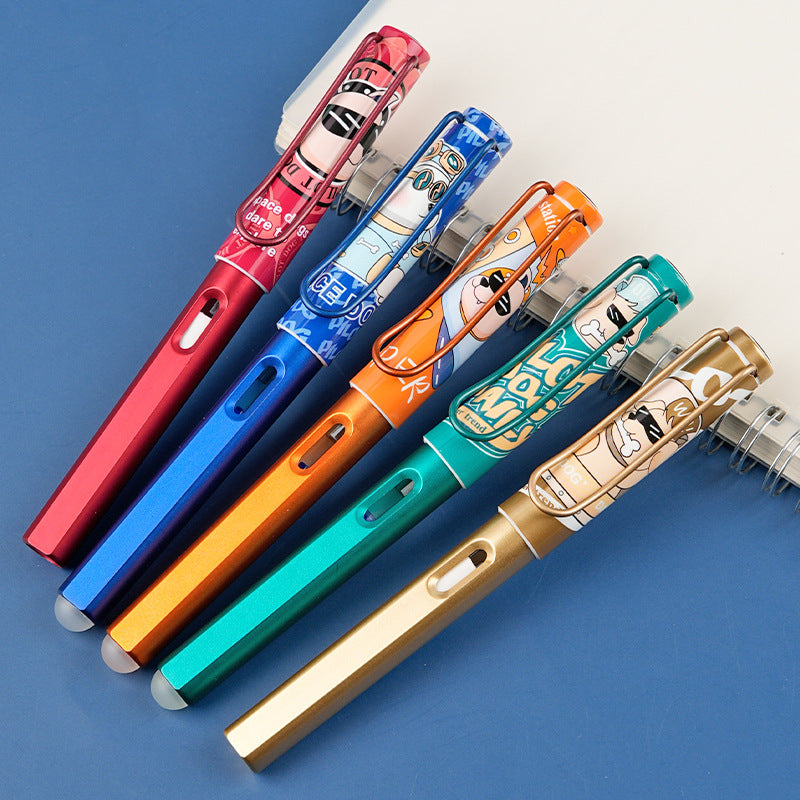 Colorful Cartoon Erasable Pens – Metal Nib