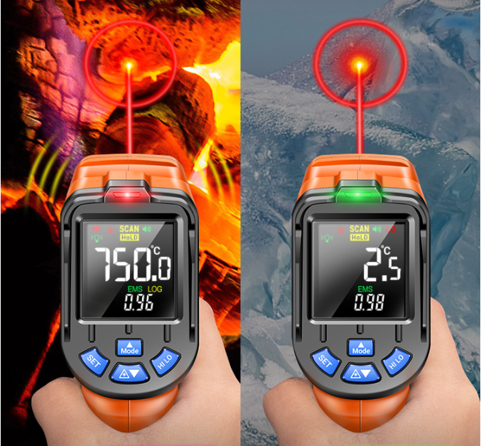 ANENG Infrared Thermometer Gun – Industrial & Home Use, -20°C to 750°C, Non-Contact Temperature Meter