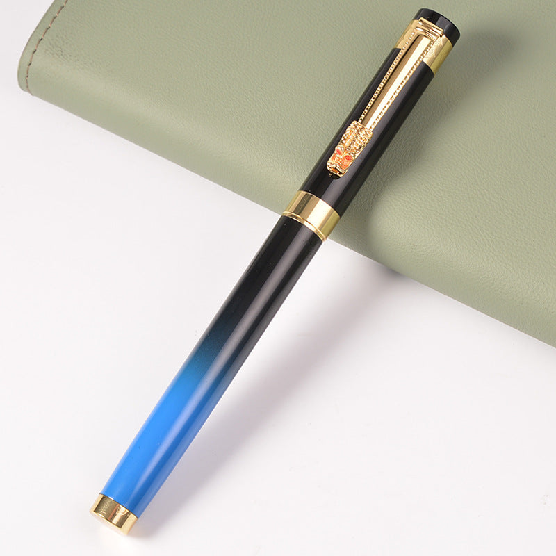 Gradient Metal Signature Pen – 4 Colors, Gold Clip