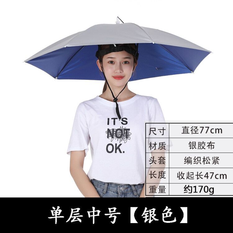 Umbrella Hat – Hands-Free Sun & Rain Head Umbrella