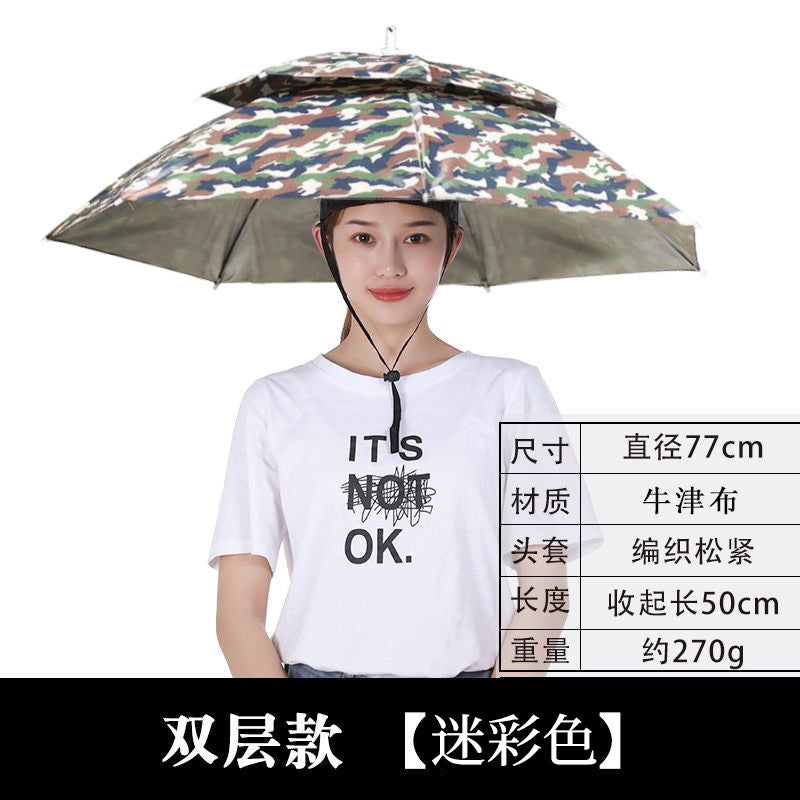 Umbrella Hat – Hands-Free Sun & Rain Head Umbrella