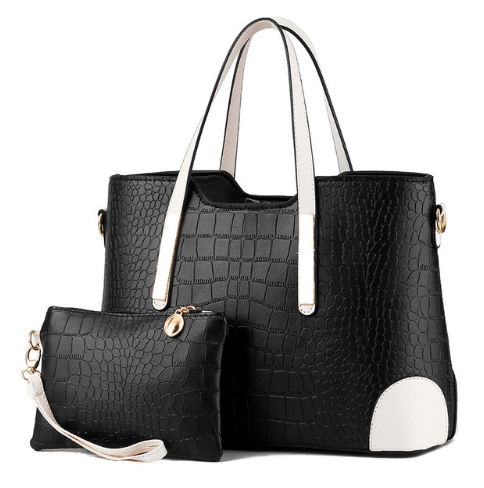 Chic Duo-Mode Colorblock Bag