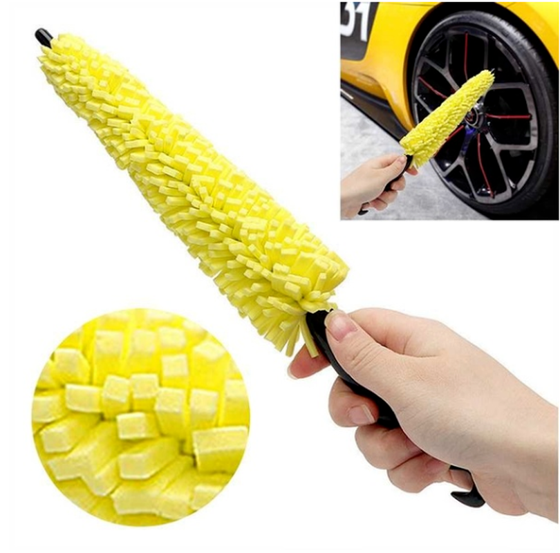Car Wheel Hub Cleaning Brush – PP Handle, EVA Bristles