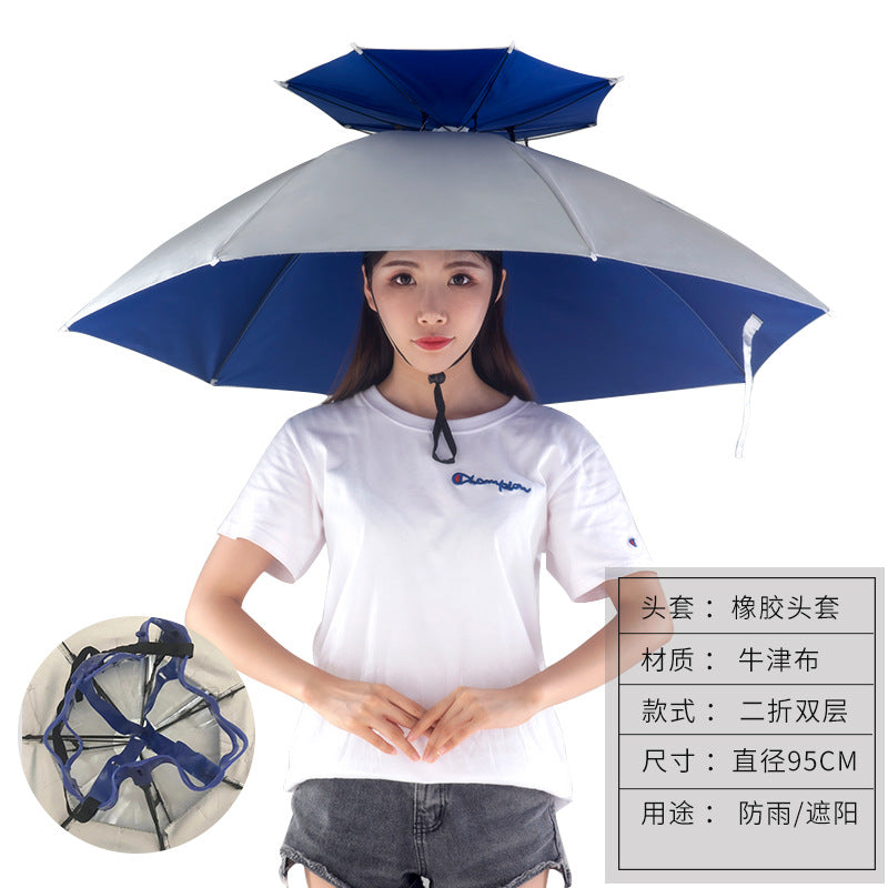 Umbrella Hat – Hands-Free Sun & Rain Head Umbrella