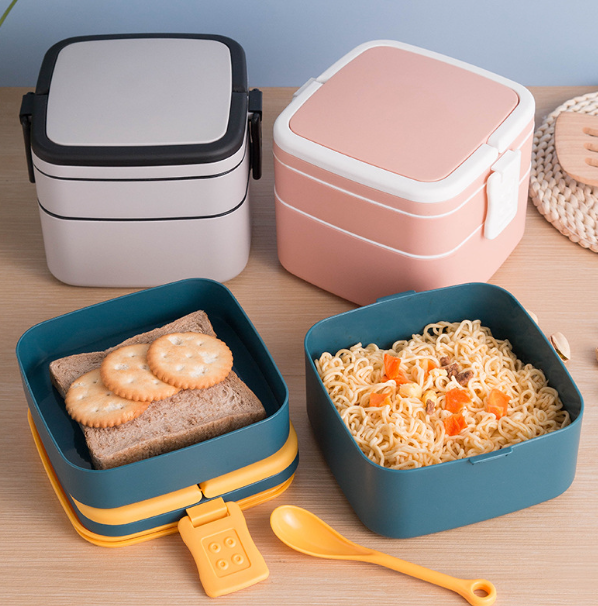Compact Dual-Tier Meal Box