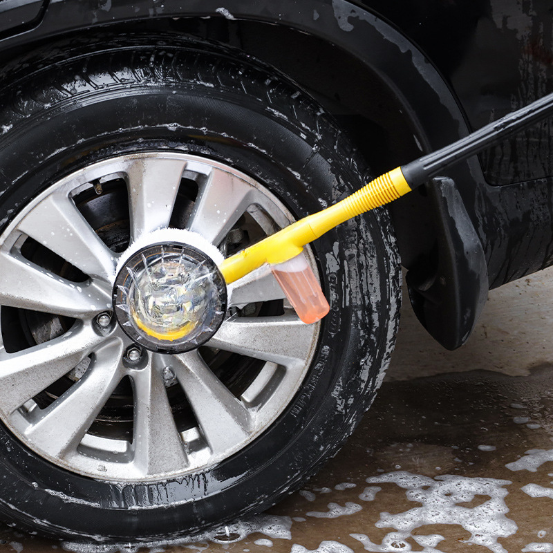 Rotating Car Wash Brush – Chenille Mop, ABS Handle