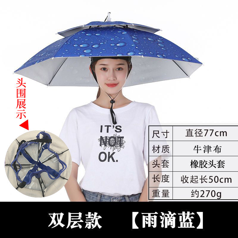 Umbrella Hat – Hands-Free Sun & Rain Head Umbrella