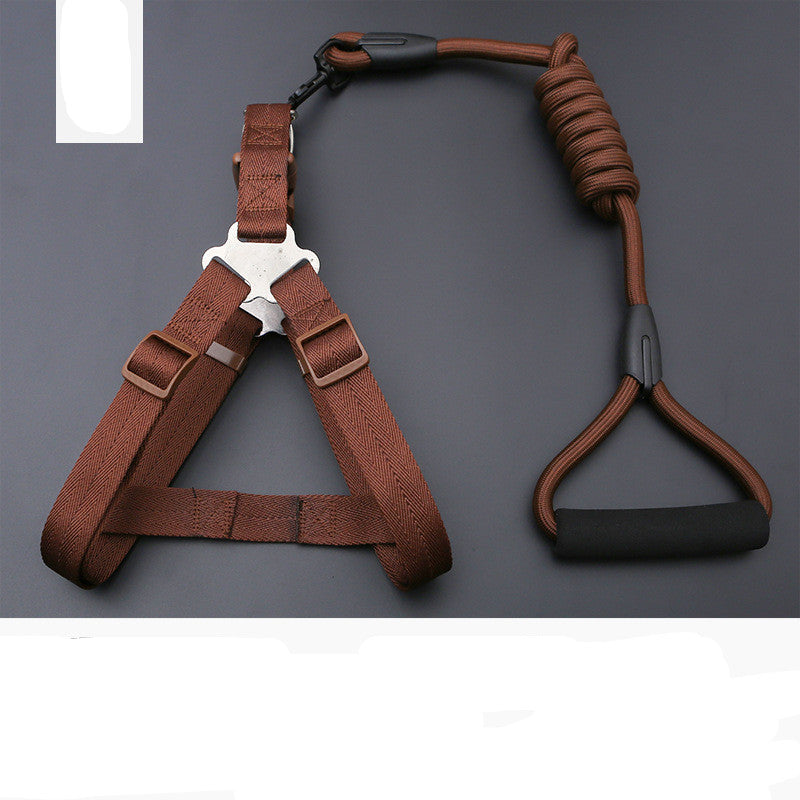 Dog Chest Harness Leash – Polyester, XS–L