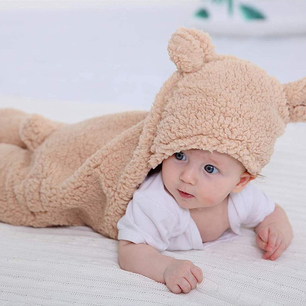 Ultra-Soft Fleece Baby Sleeping Bag – Newborn Swaddle