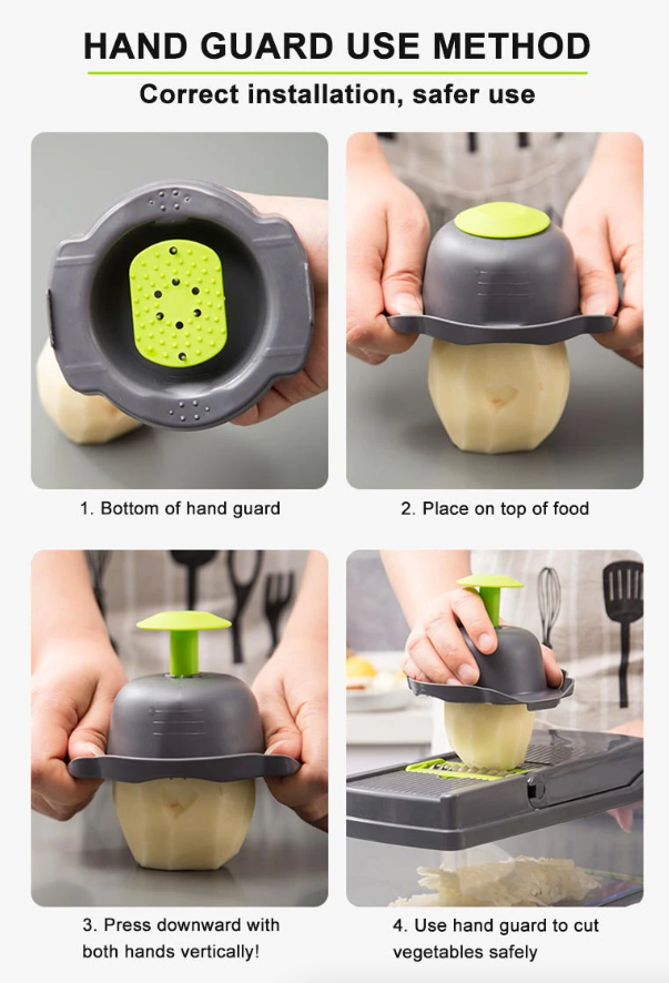 14-in-1 Vegetable Chopper – Stainless Steel Slicer Set