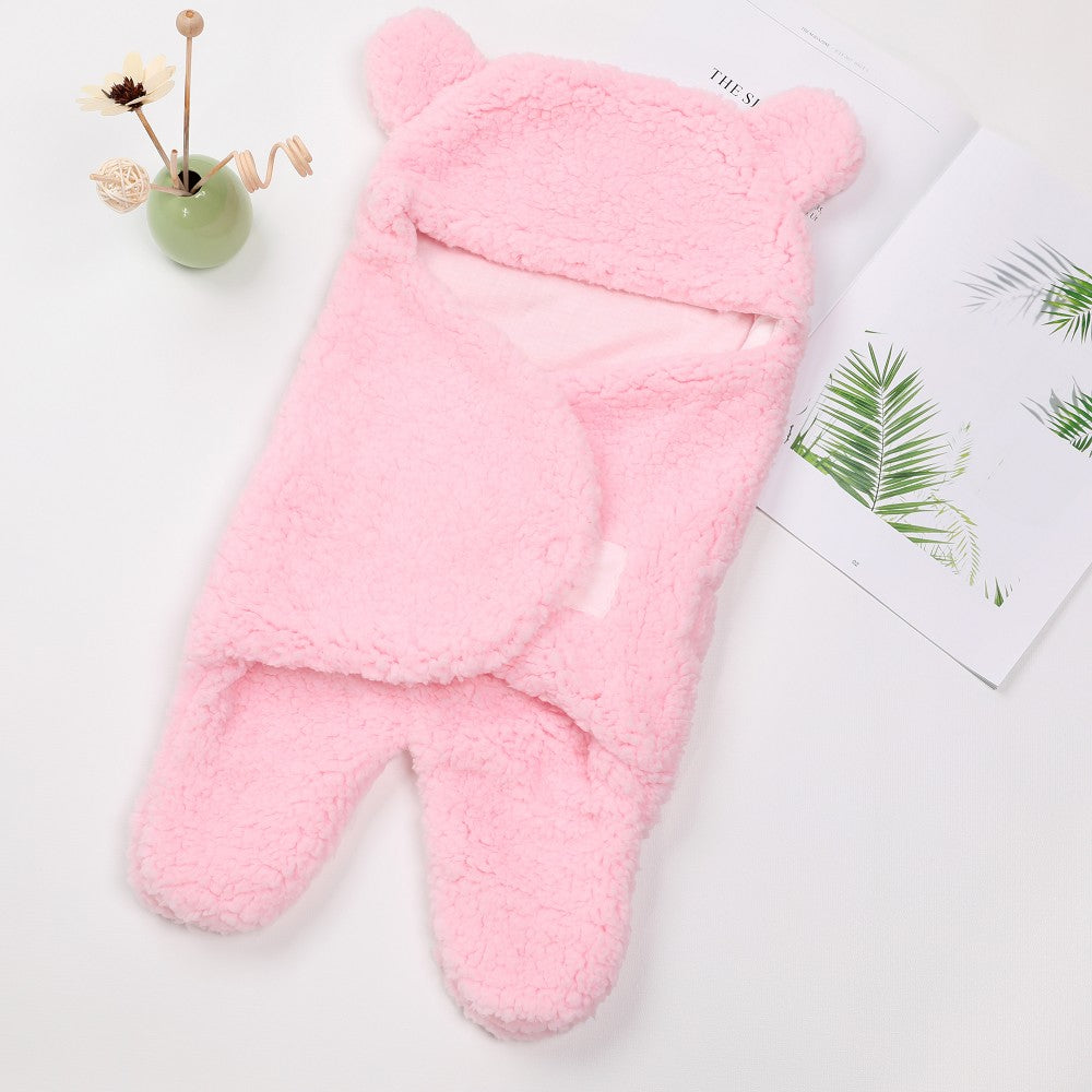 Ultra-Soft Fleece Baby Sleeping Bag – Newborn Swaddle
