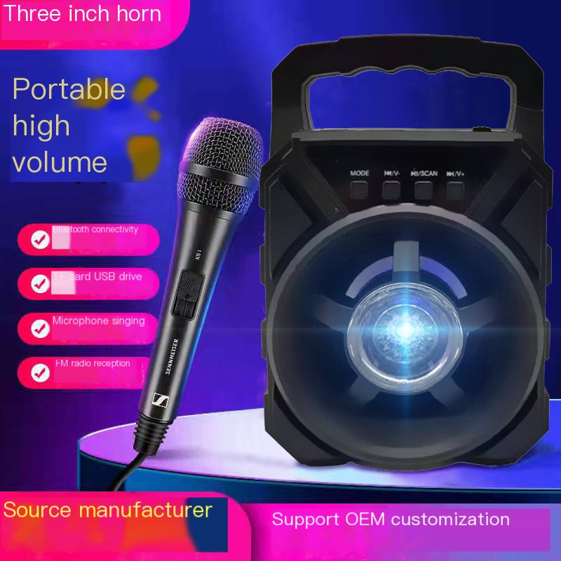 3-Inch Bluetooth Speaker – Portable, Home & Outdoor