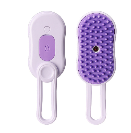 All-in-One Pet Grooming Brush – Steam Spray