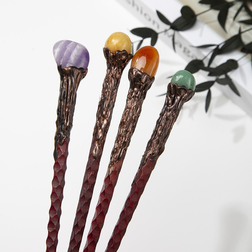 Crystal Stone Wand – Natural Gemstone, 7 Styles