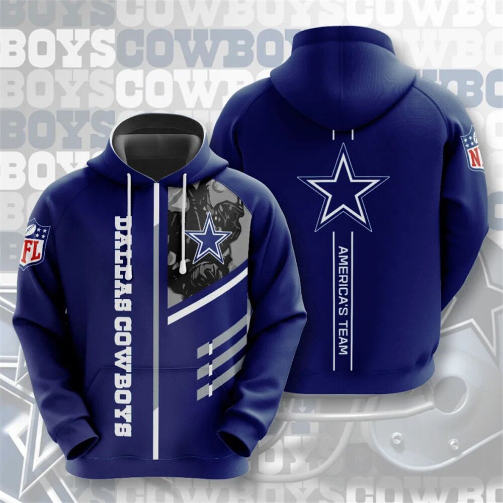 NFL 3D Digital Print Hoodie – Men's Loose Fit