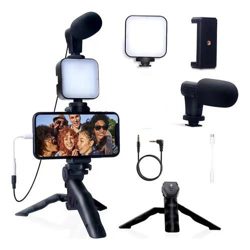 Desktop Ring Fill Light with Microphone – LED