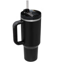 40oz Stainless Steel Tumbler with Straw – Insulated Car Cup