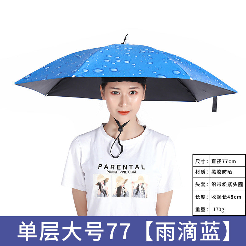 Umbrella Hat – Hands-Free Sun & Rain Head Umbrella