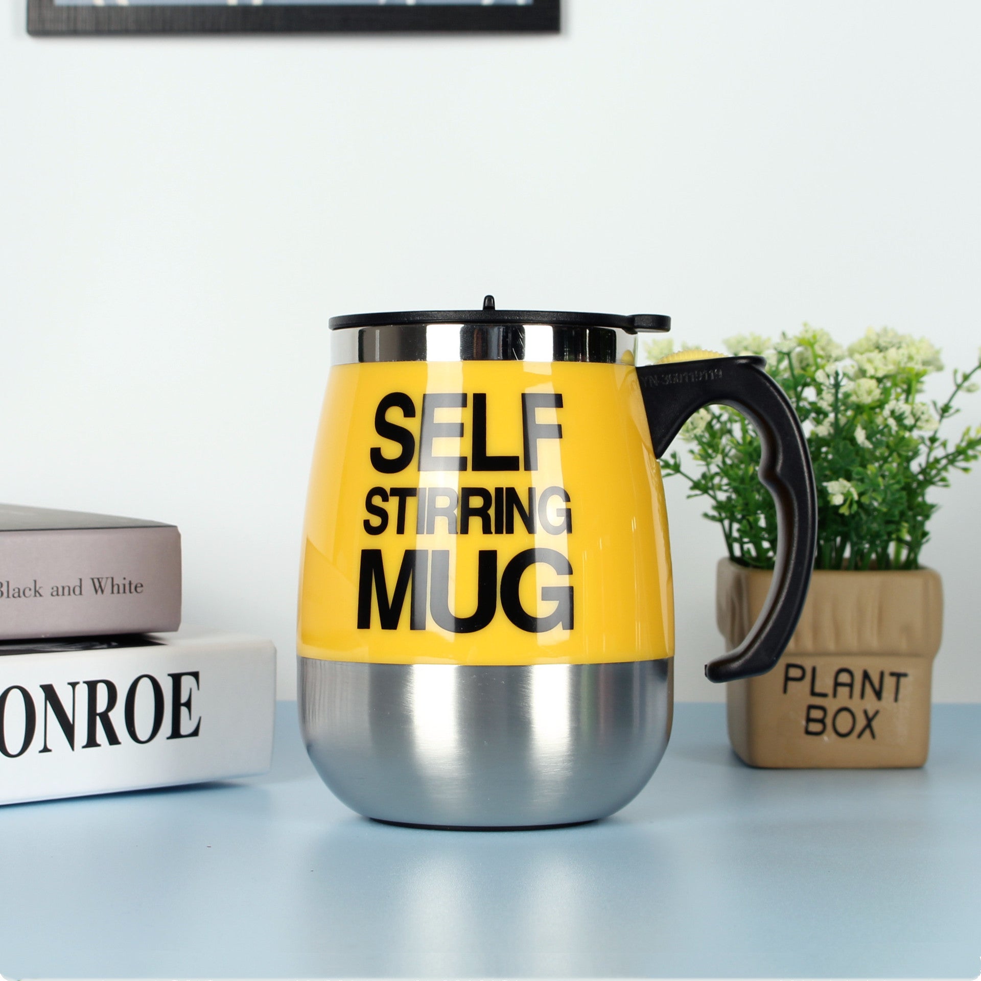 Electric Self-Stirring Coffee Mug – 450ml, 8 Colors