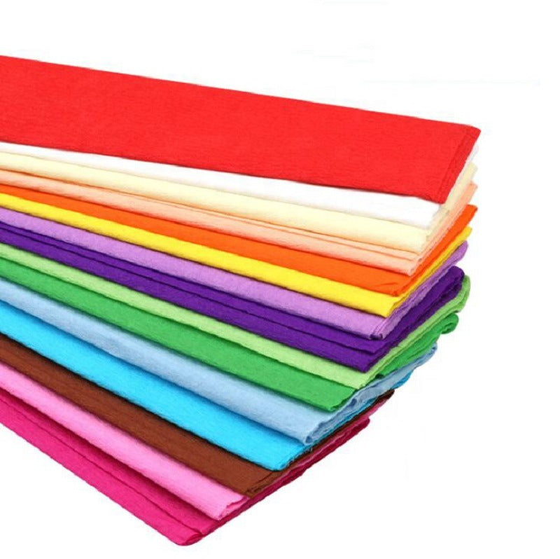 DIY Colored Crepe Paper for Crafting Rose Flowers