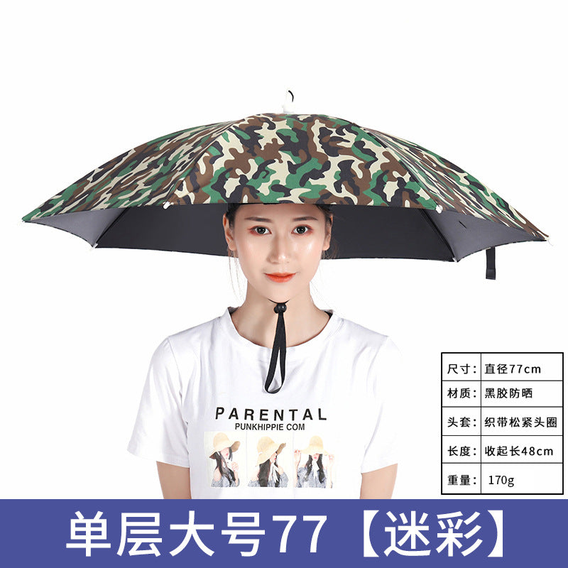 Umbrella Hat – Hands-Free Sun & Rain Head Umbrella